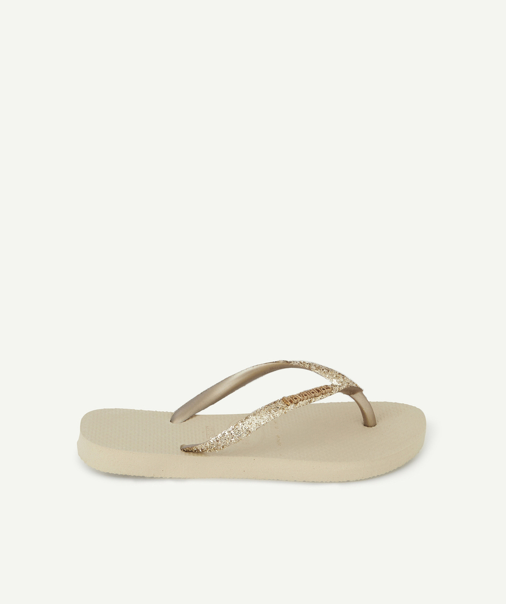 HAVAIANASTONGS FILLE COULEUR DORÉE PAILLETÉES