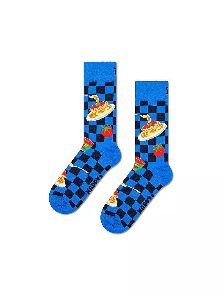 HAPPY SOCKS Damen Socken DINNER 36-40 blue blau