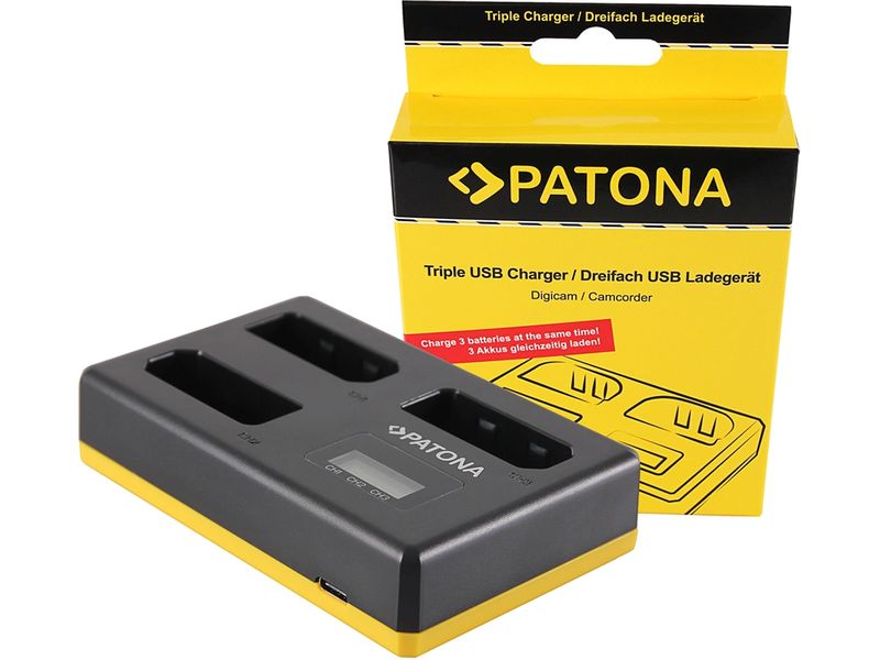 Patona USB Ladegerät für Nikon EN-EL14 Triple Ladegerät