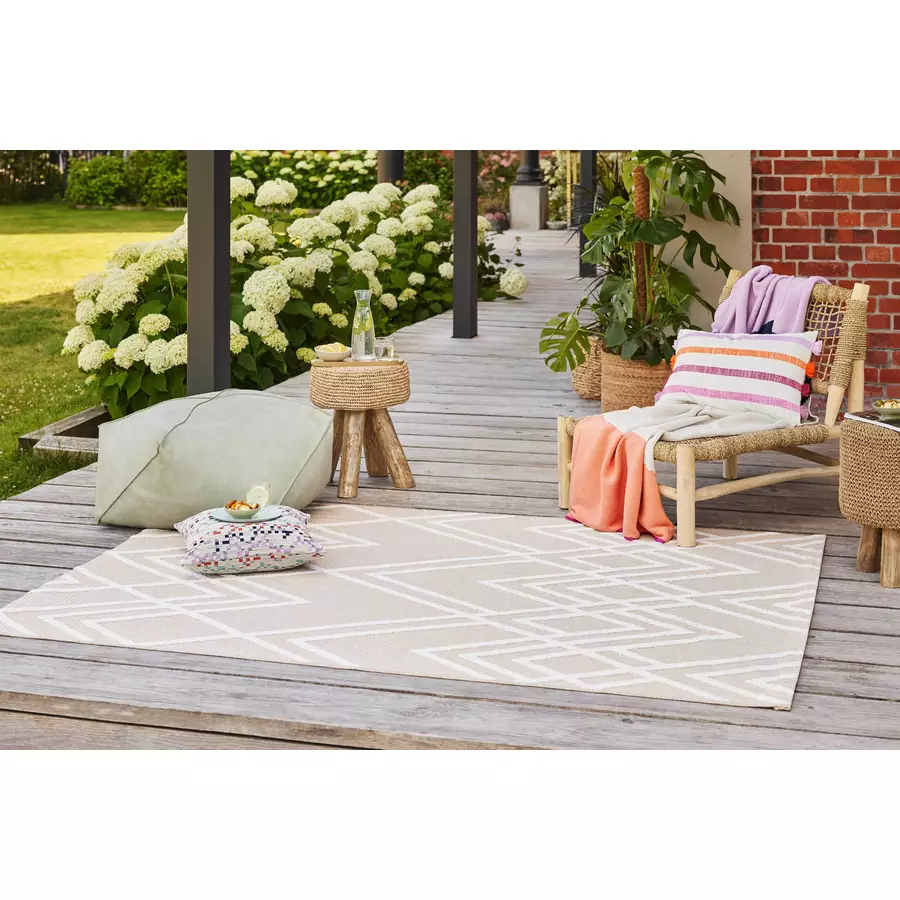 Esprit Outdoorteppich In & Outdoor  Rave beige, weiss