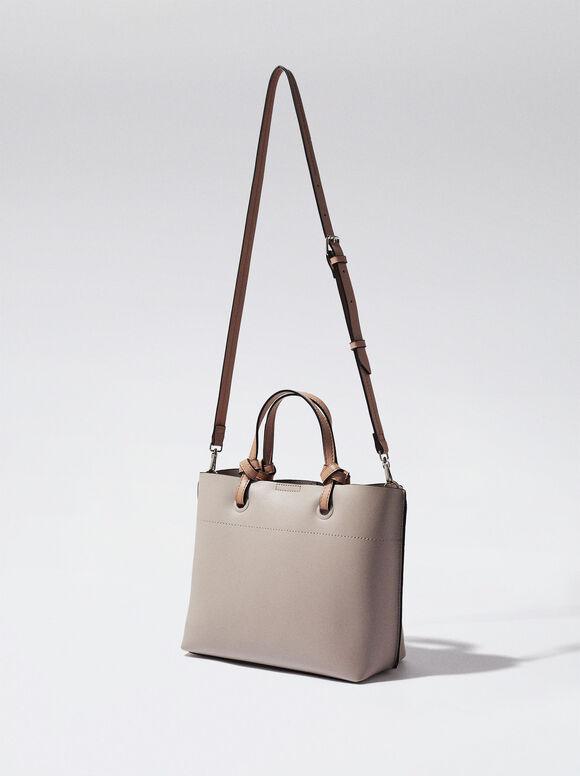 Bolsa Everyday Shopper com Pingente - Marrom