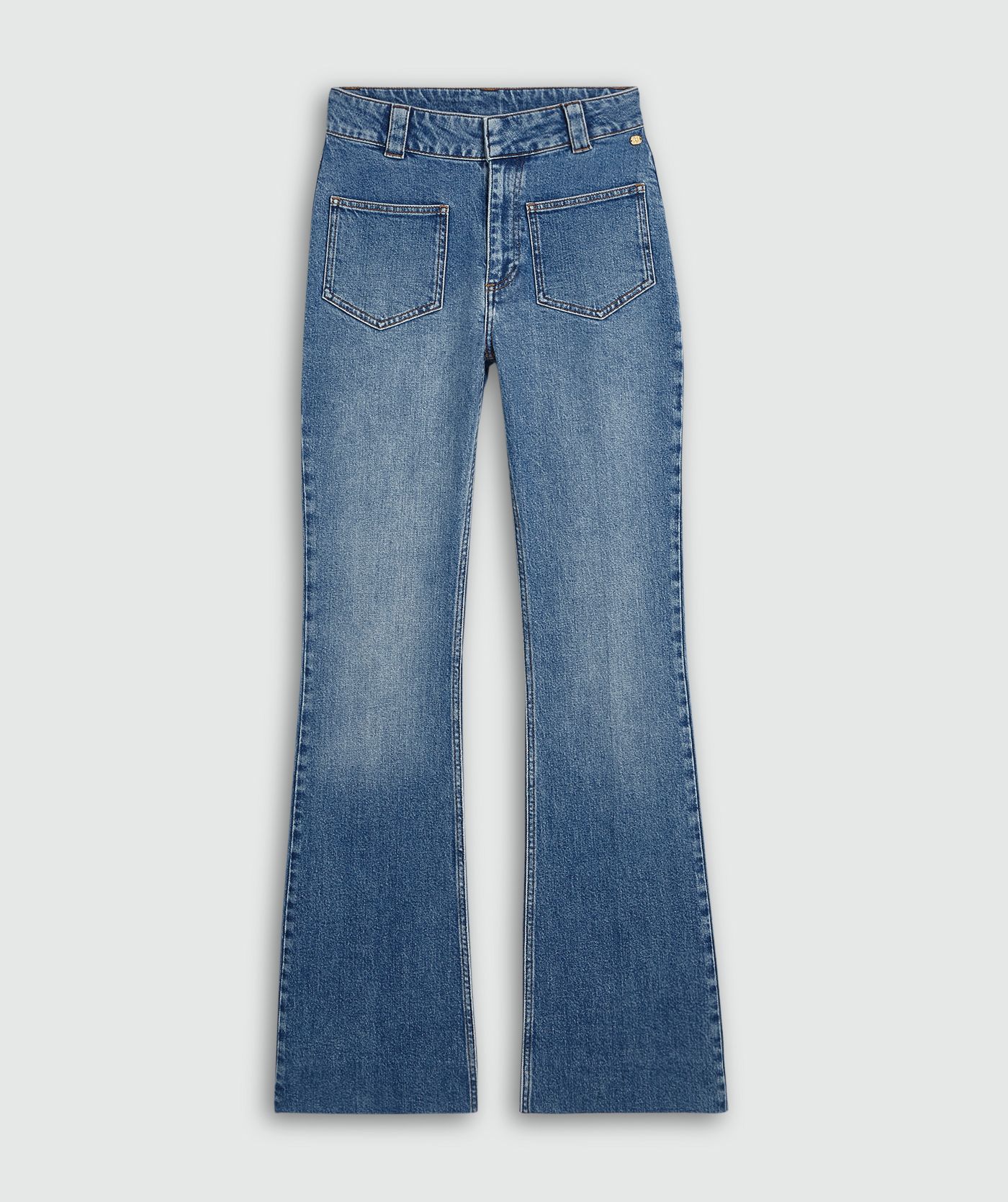 JV-VAILA fitted mid rise jeans  - blue denim