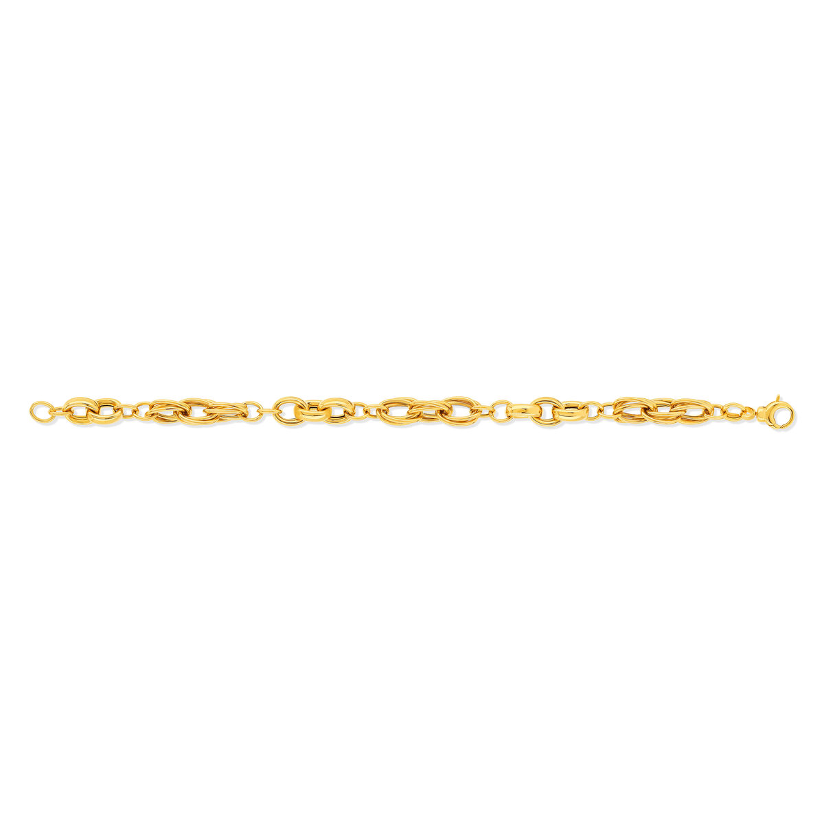 Bracelet or jaune 375 19 cm