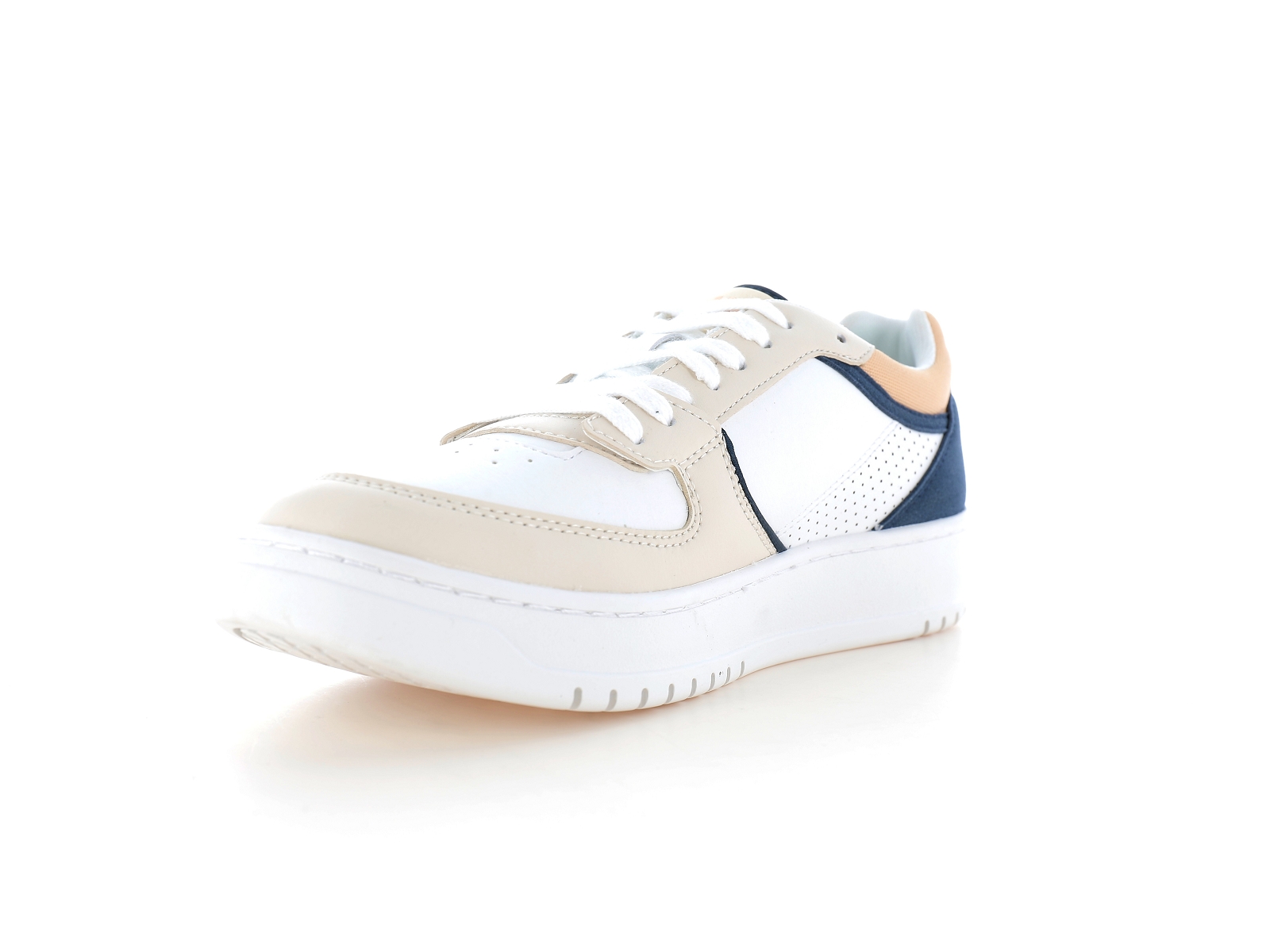 Kappa-AUTHENTIC BARNEY 1 Matières combinées Beige Bleu