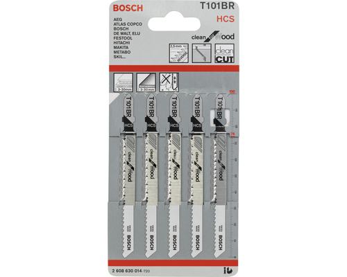 Bosch T101BR decoupeerzaagbladen, 5-pack