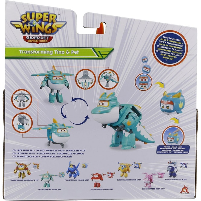 Super Wings - Tino mit Pet Spielset