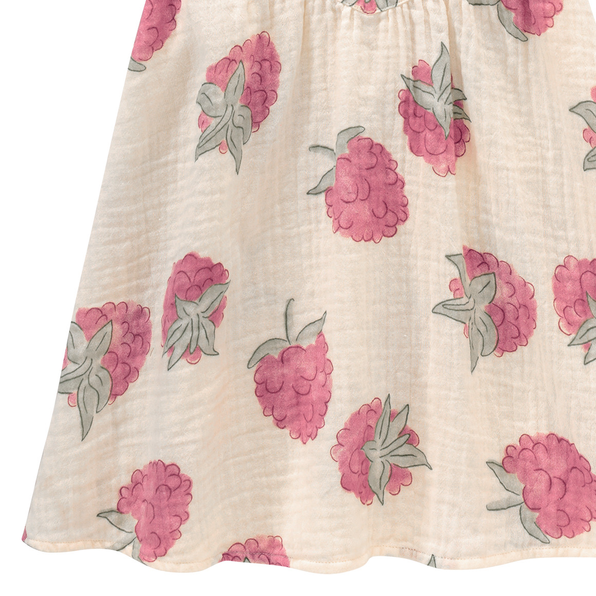 Topomini Pure Collection Baby Kleid aus Musselin creme