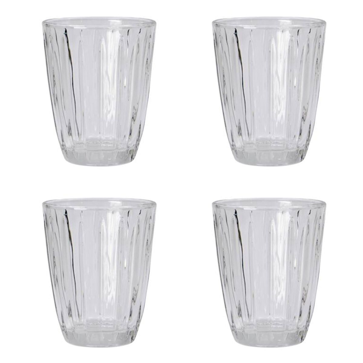 Groove vannglass 4 stk.