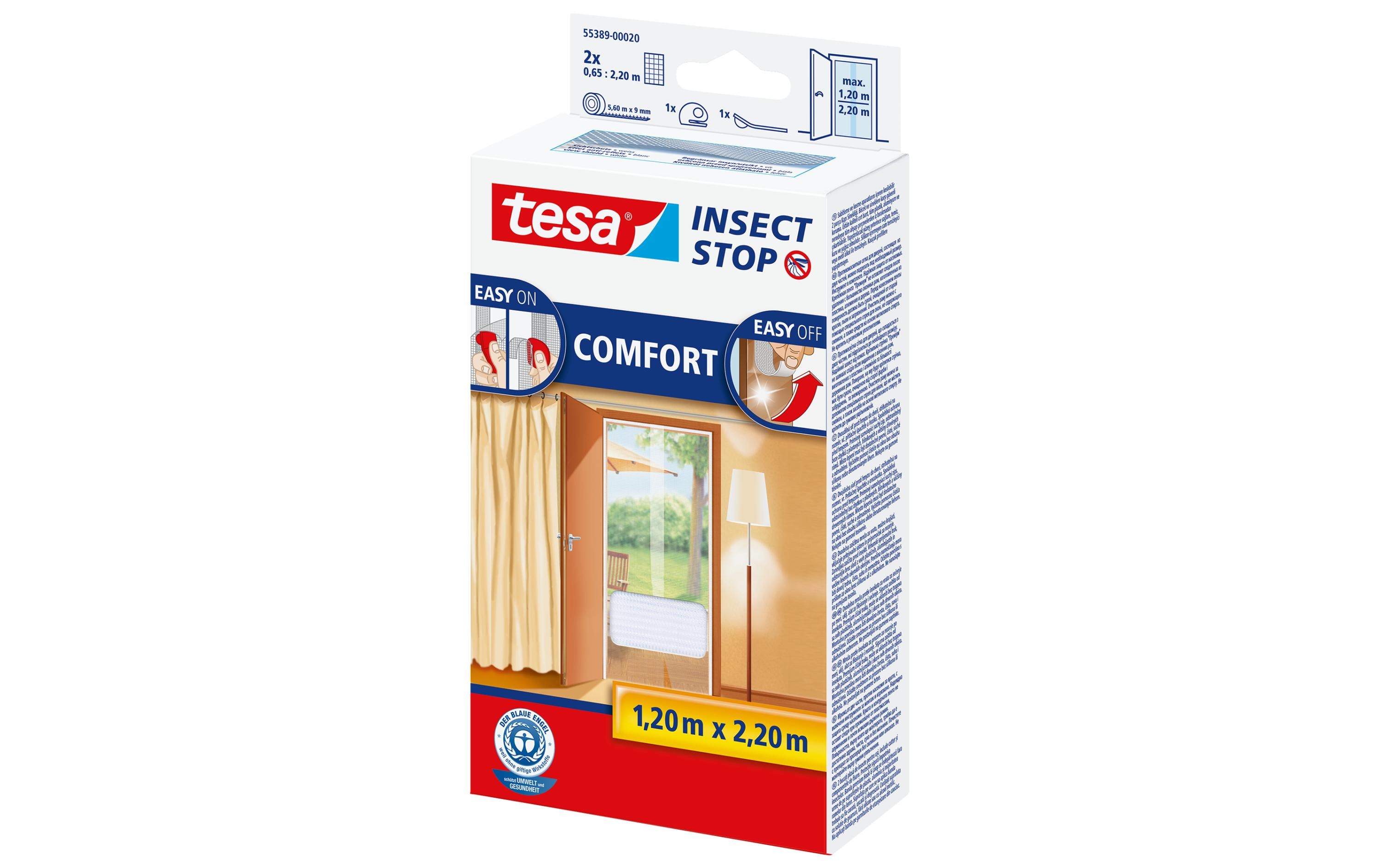 Fliegengitter Insect Stop Comfort Tür weissInsektenschutz für Türen, weiss