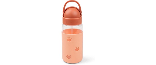 Trinkflasche »done by deer Easy-grip Strohhalm Elphee Papaya 350 ml«