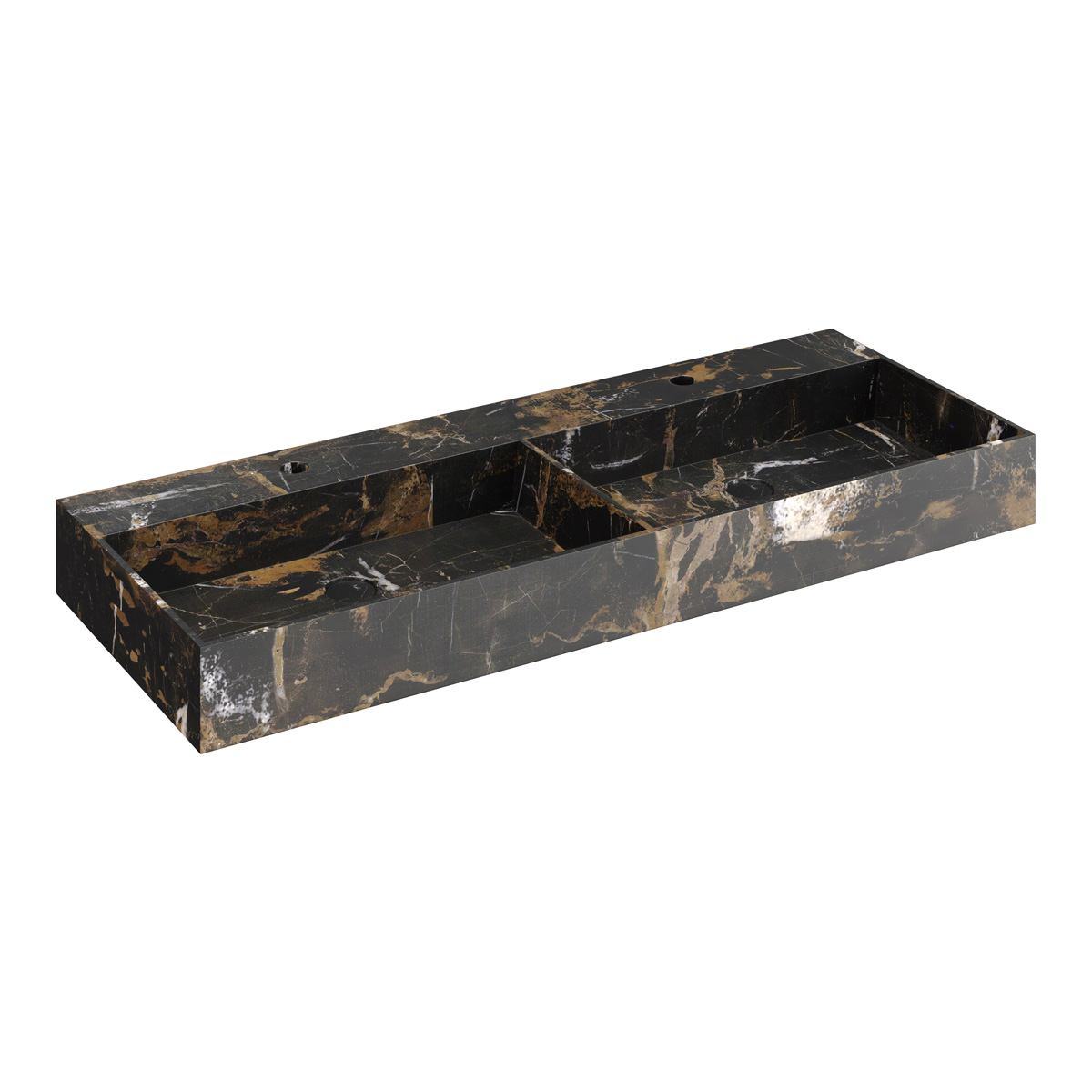 Fontana Portoro Gold badkamermeubel beach eiken 120cm met 2 kraangaten