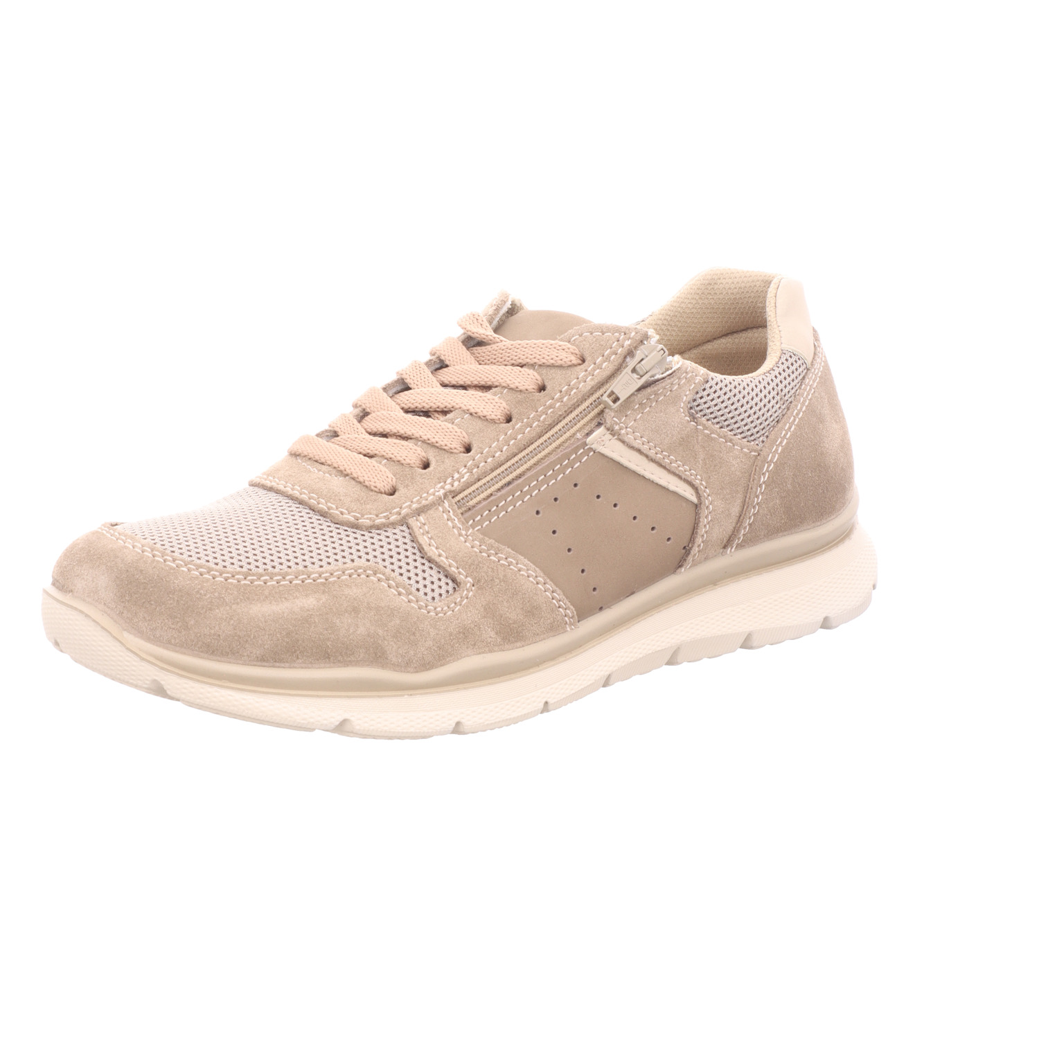 Scarbello Herren-Schnürhalbschuh Beige