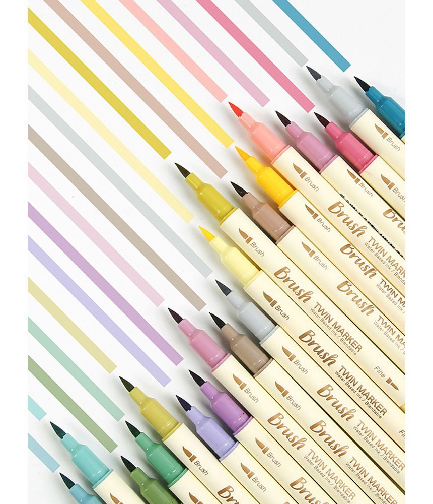 Yogow - Brush Pen (verschillende designs) / Set
