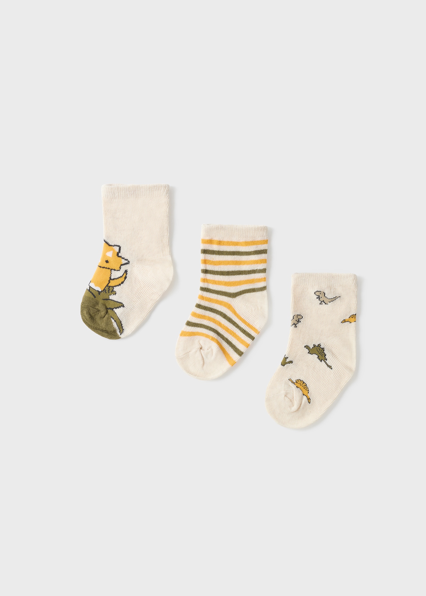 Pacote com 3 meias de bebê estampadas