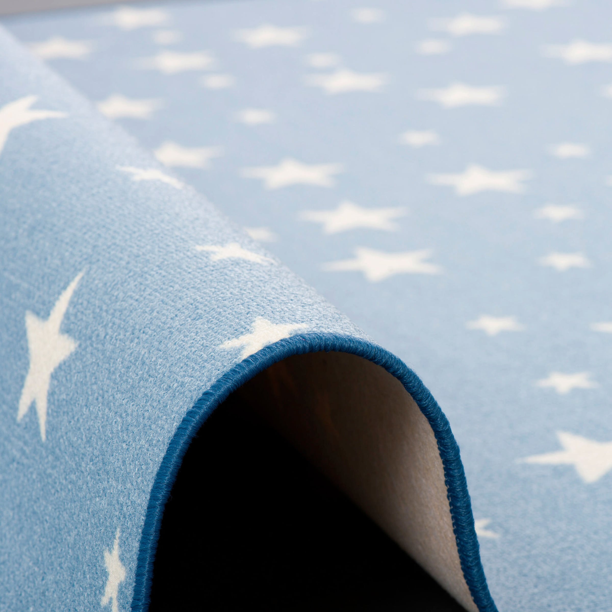 Snapstyle Kinder Spiel Teppich Sterne Blau