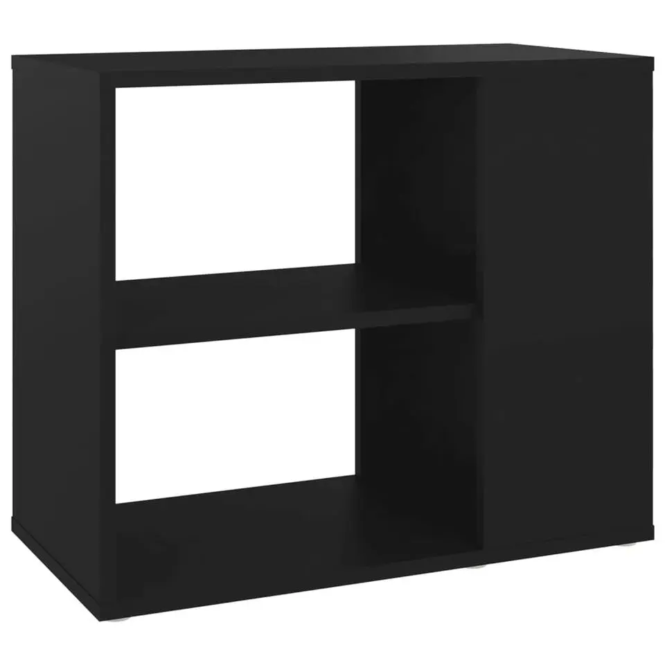 vidaXL - Bijzetkast - Zwart - Bewerkt hout