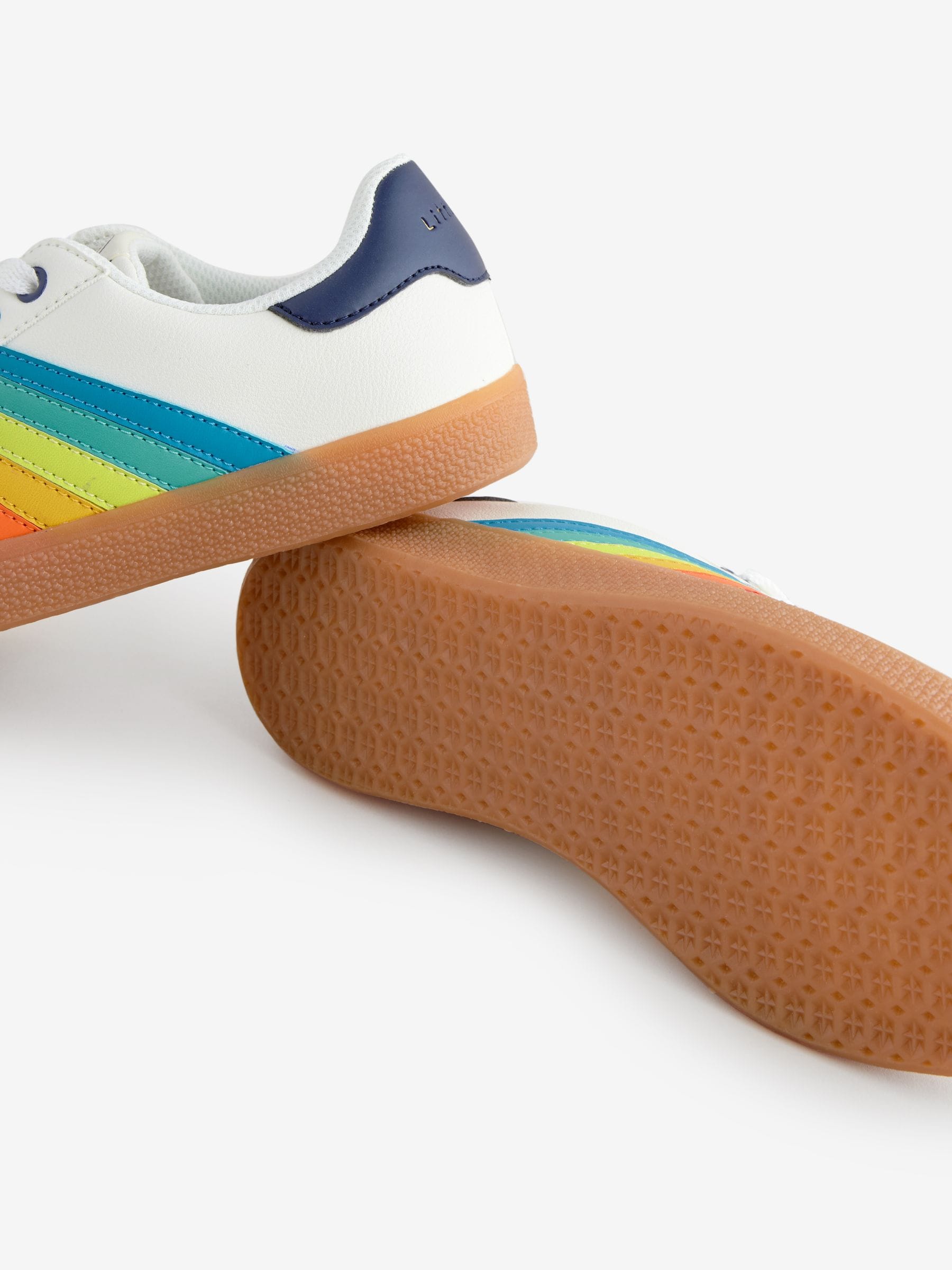 Little Bird by Jools Oliver Gum Sole sneakers met regenboogstrepen