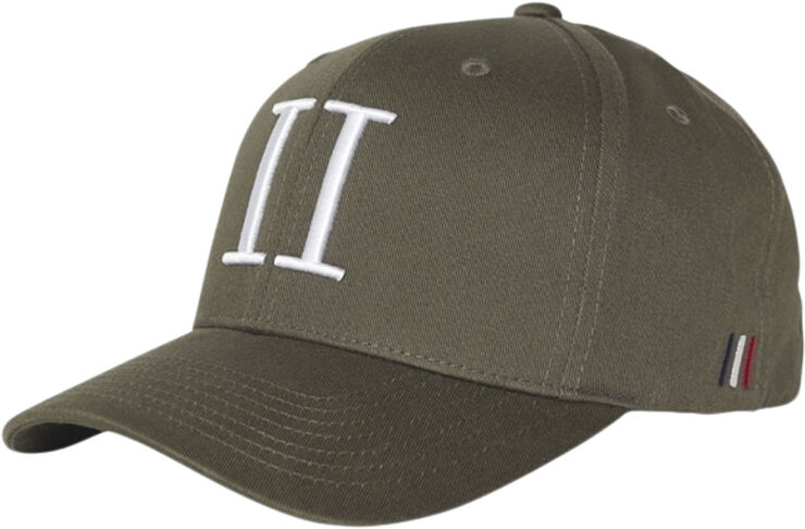 Les Deux Encore Organic Baseball Cap Dark green/white