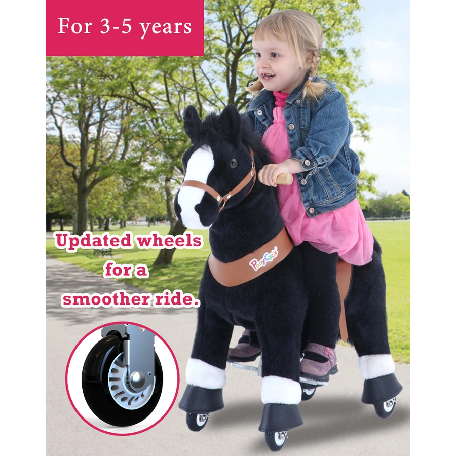 PonyCycle® Black mit Bremse und Sound - klein