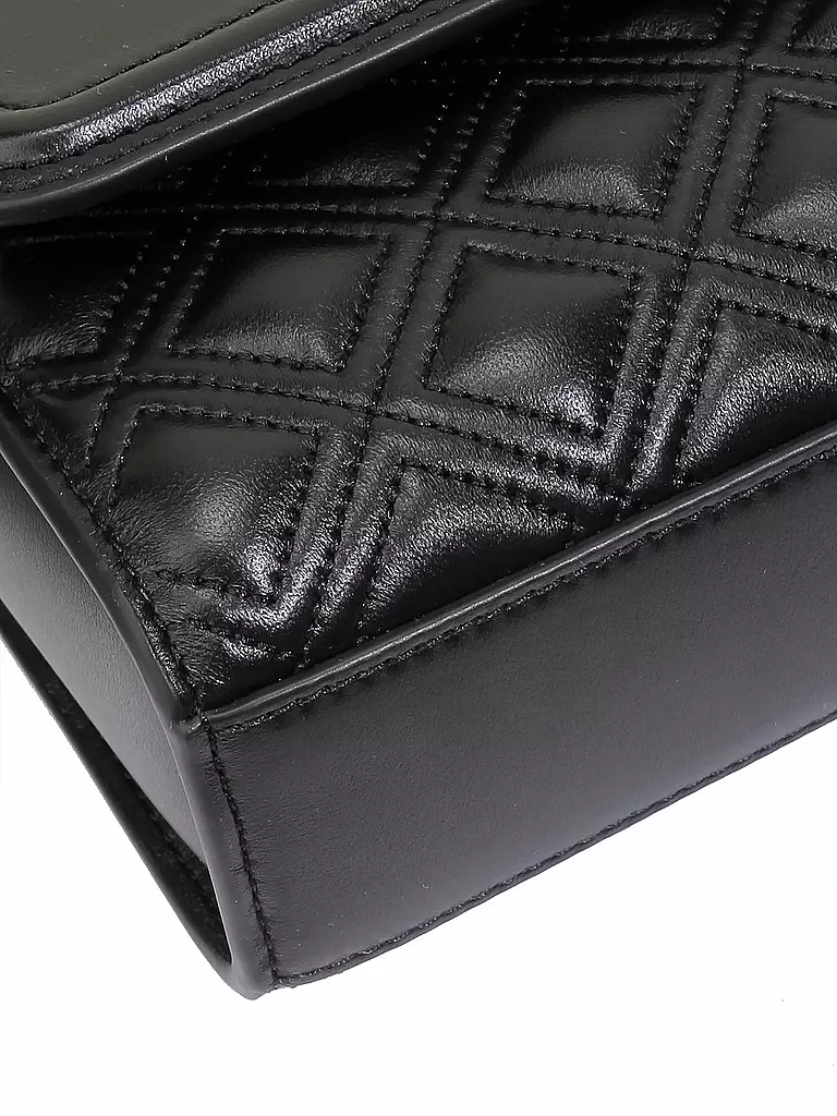 TORY BURCH Ledertasche - Schultertasche FLEMING Small schwarz
