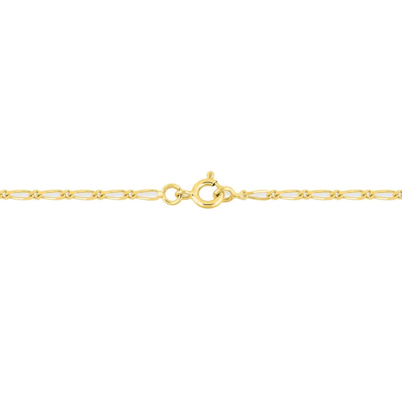 Bracelet Mixte 18 cm  - Cheval alterné - Or 18 Carats - Largeur 1.7 mm