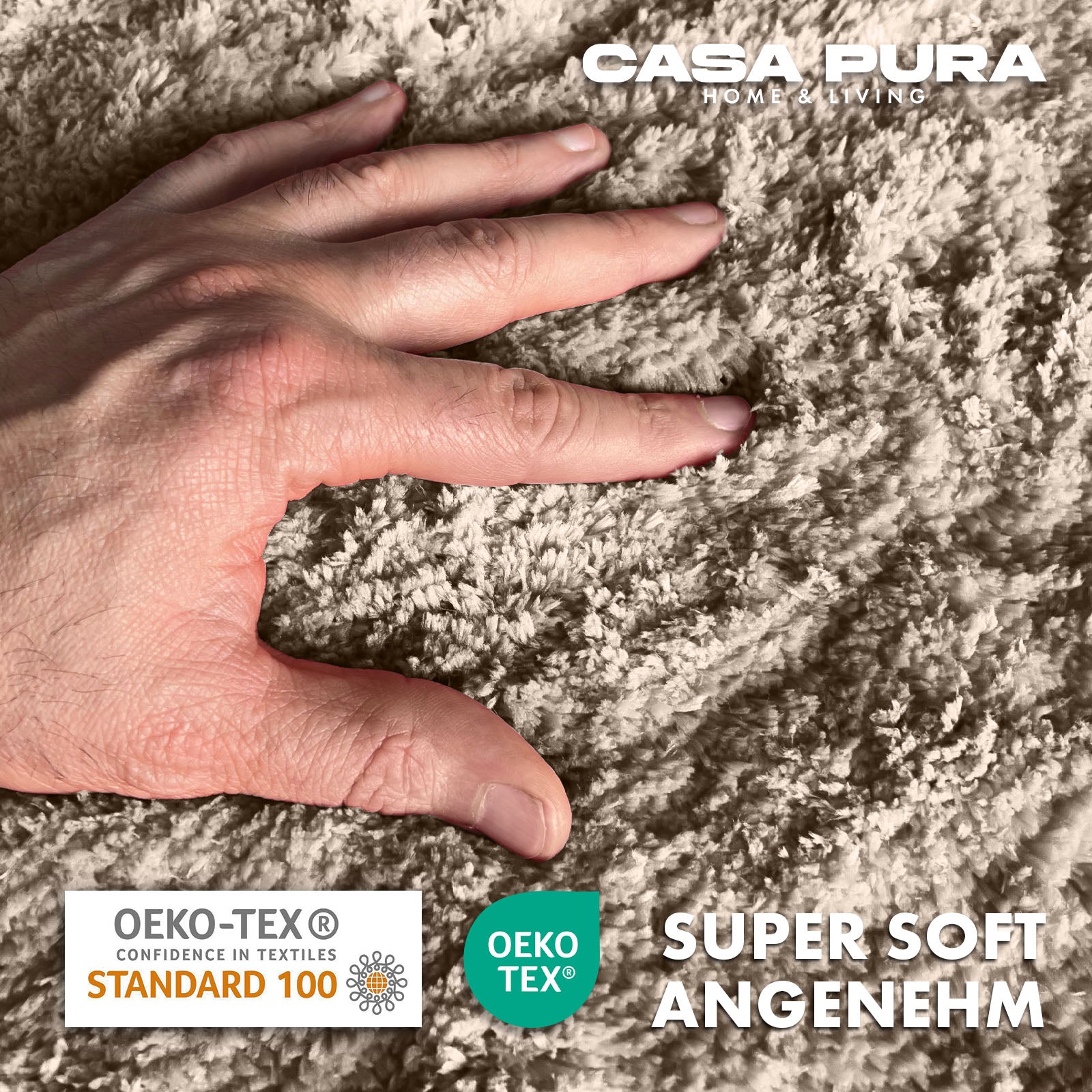 Casa Pura Badematten | Sky Uni | Creme Beige