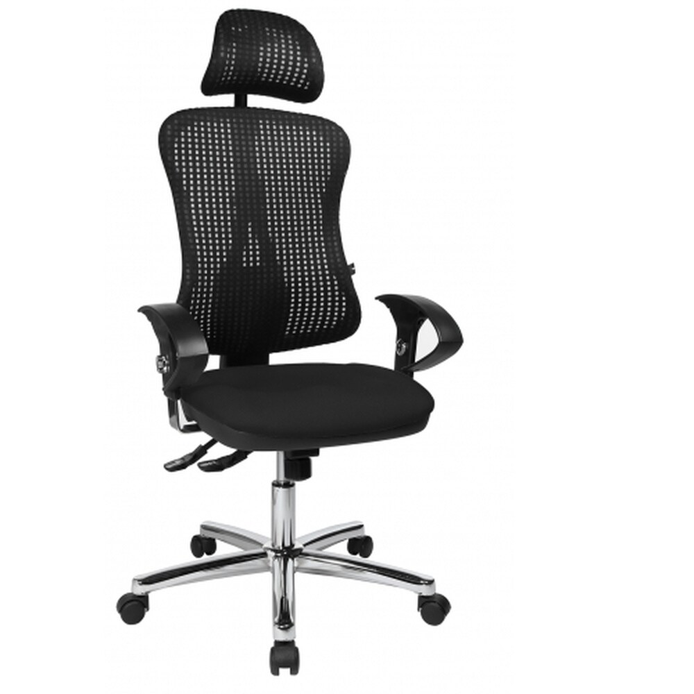 Profi Bürostuhl HJH SOLUTION DELUXE HEAD AL.U2 Stoff mit Armlehnen (höhenverstellbar) Topstar