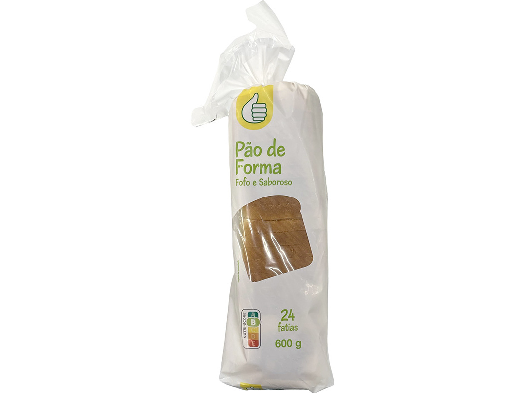 PÃO DE FORMA POLEGAR COM CÔDEA 600 G