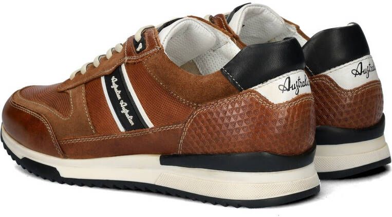 Australian Bruine Leren Sneakers met Comfortabele Pasvorm Brown Heren