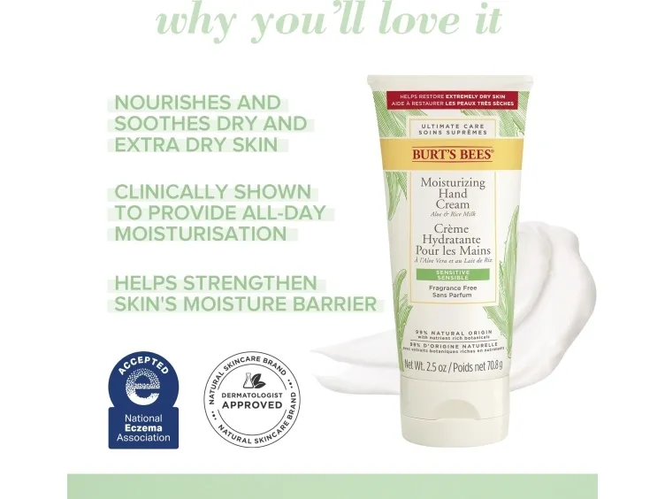Burt's Bees Burt’s Bees Sensitive Healing Hand Cream 18/2.5oz Uni