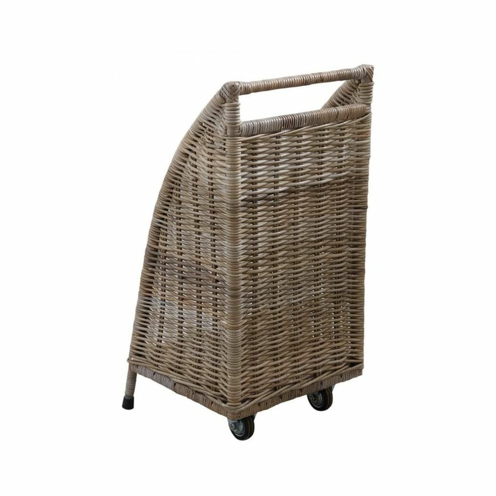 Chariot à buches à roulettes