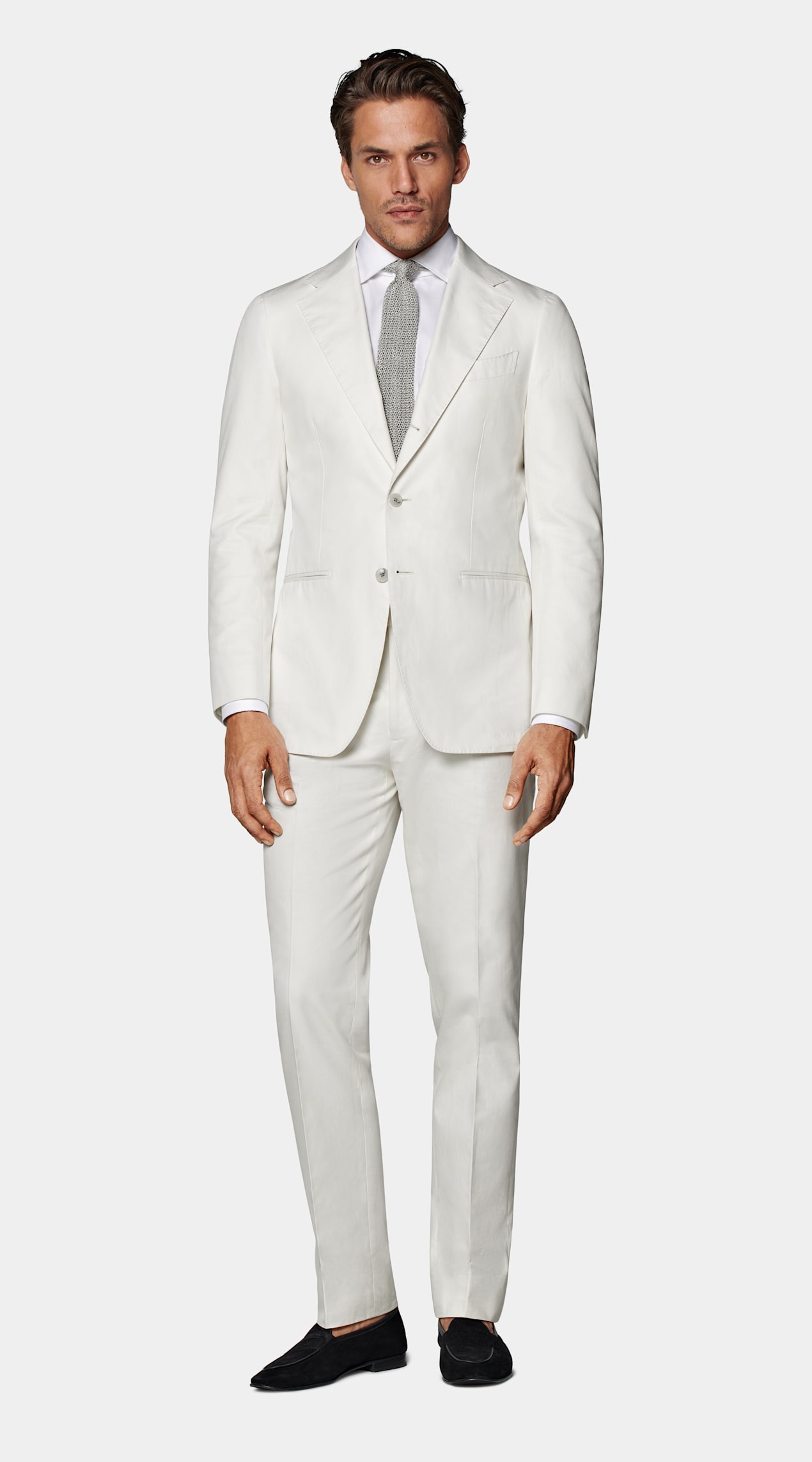 Costume Havana coupe Tailored blanc cassé