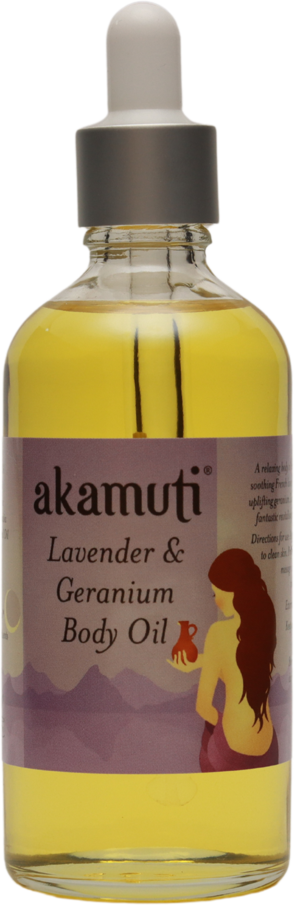 akamuti  Lavender & Geranium Body Oil, 100 ml