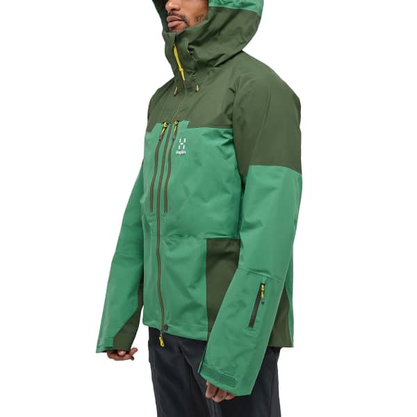 Veste alpinisme HAGLÖFS SPITZ GTX PRO JACKET M SEAWEED GREEN/DK JELLY GREEN