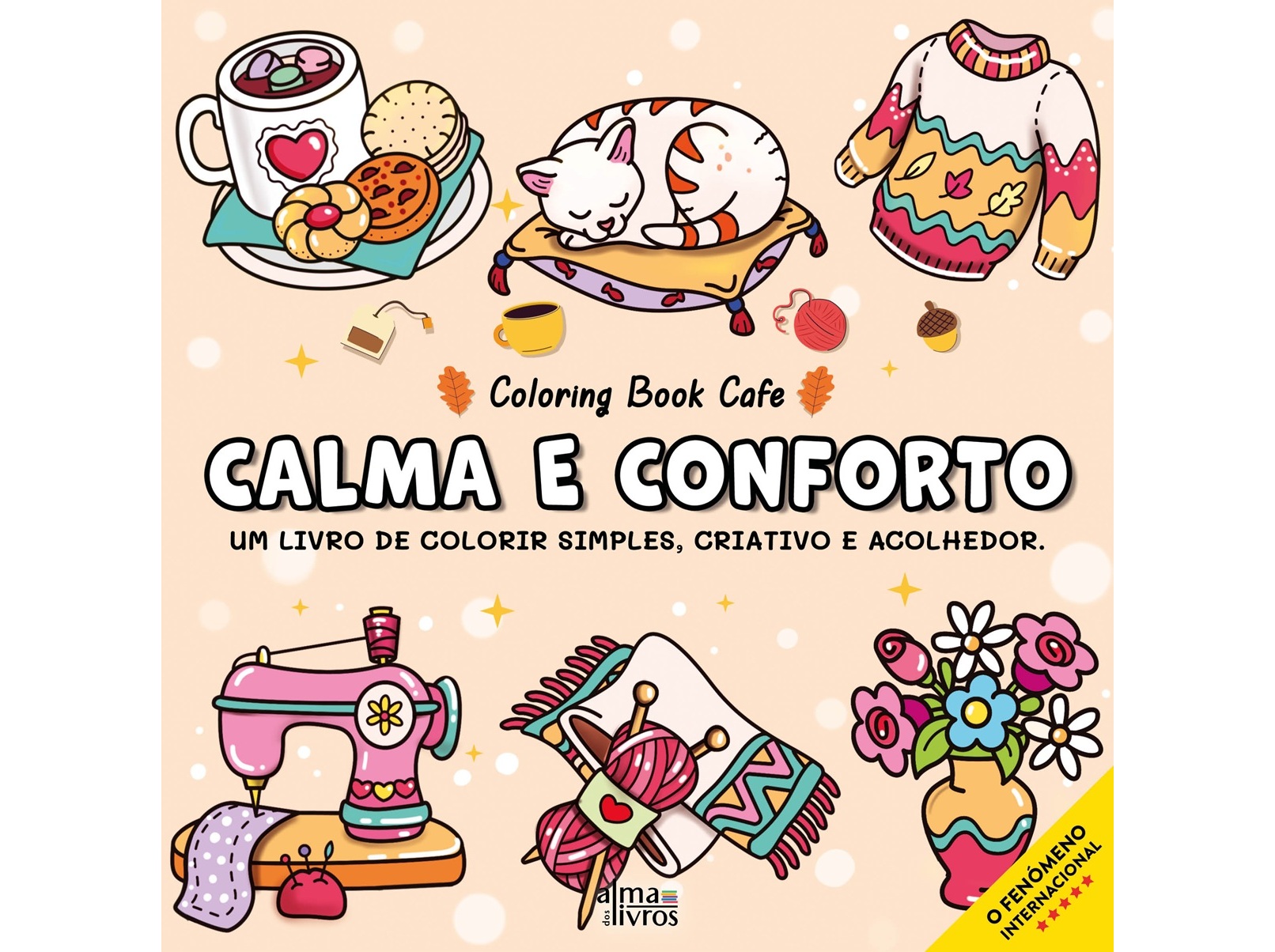 LIVRO CALMA E CONFORTO COLORING BOOK CAFE