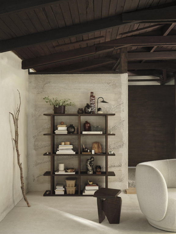 Ferm Living Kona 2x4 boekenkast Dark Stained