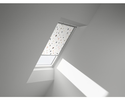 VELUX verduisterend rolgordijn Kids Dragon handbediend frame wit DKL C02 4667SWL