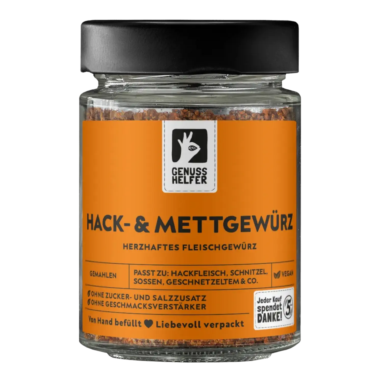 Hack- und Mettgewürz, gemahlen, im Glas
