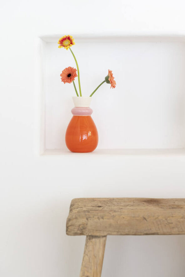 Que Rico Vase - CAROLINA - AMOR DEL COLOR Orange