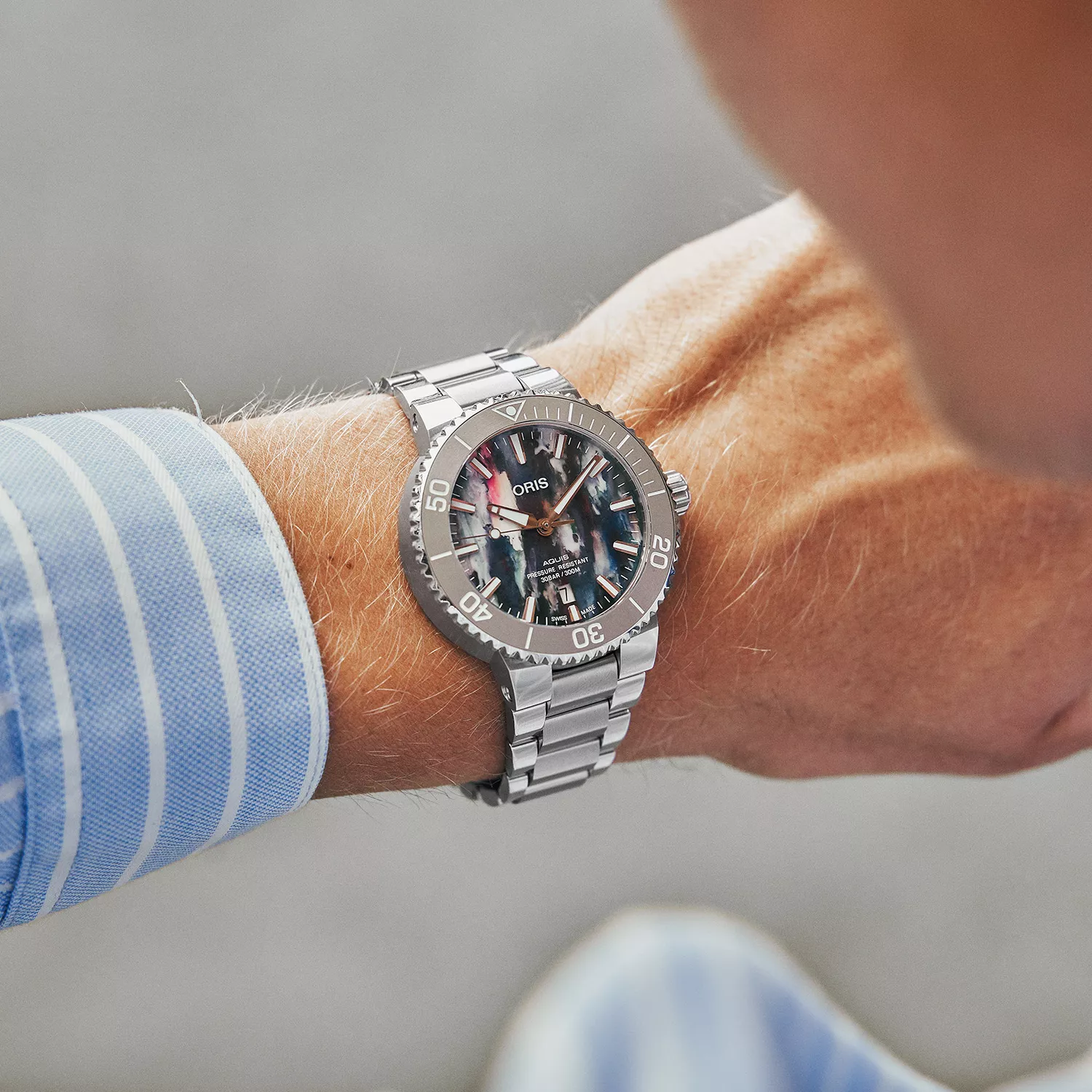ORIS AQUIS DATE UPCYCLE 41,5mm 01-733-7766-4150-Set