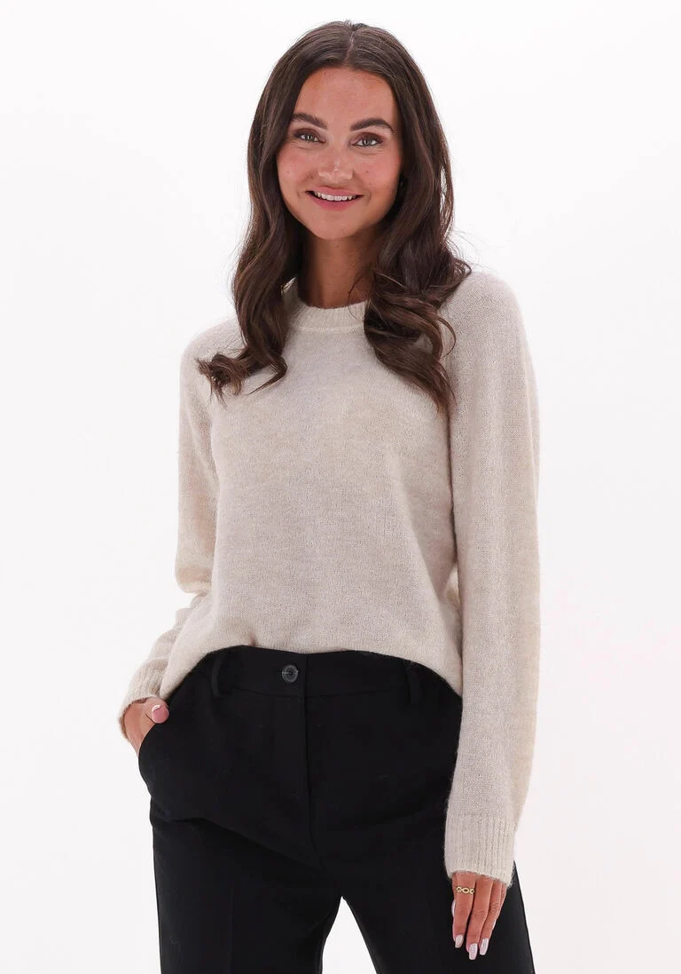 MSCH COPENHAGEN beige msch copenhagen trui maimee mohair o pullover