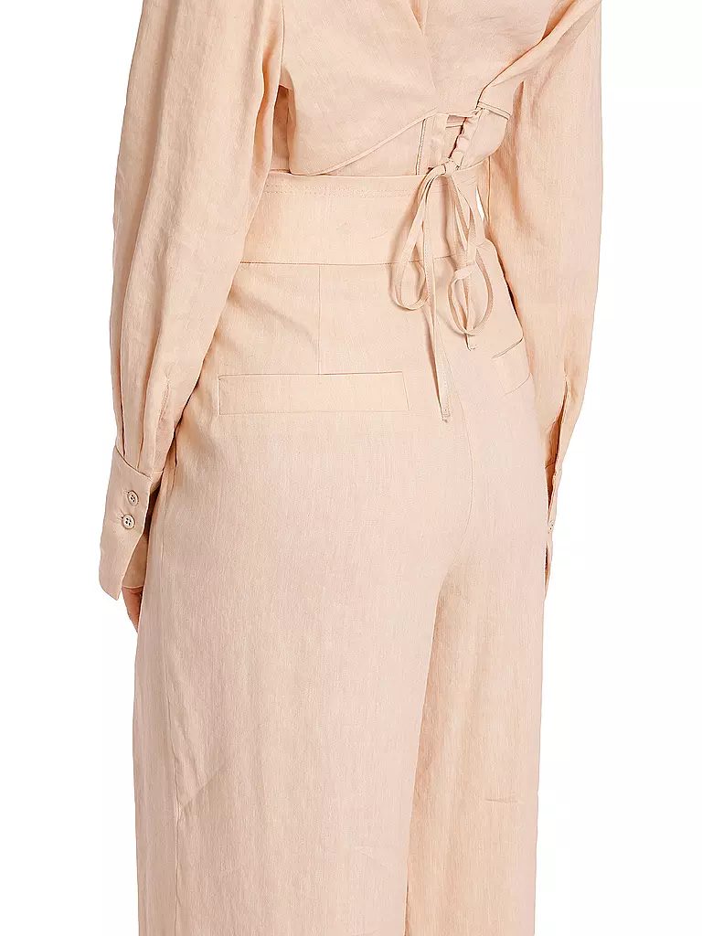 MARC CAIN High Waist Chino WICHITA Wide Fit rosa