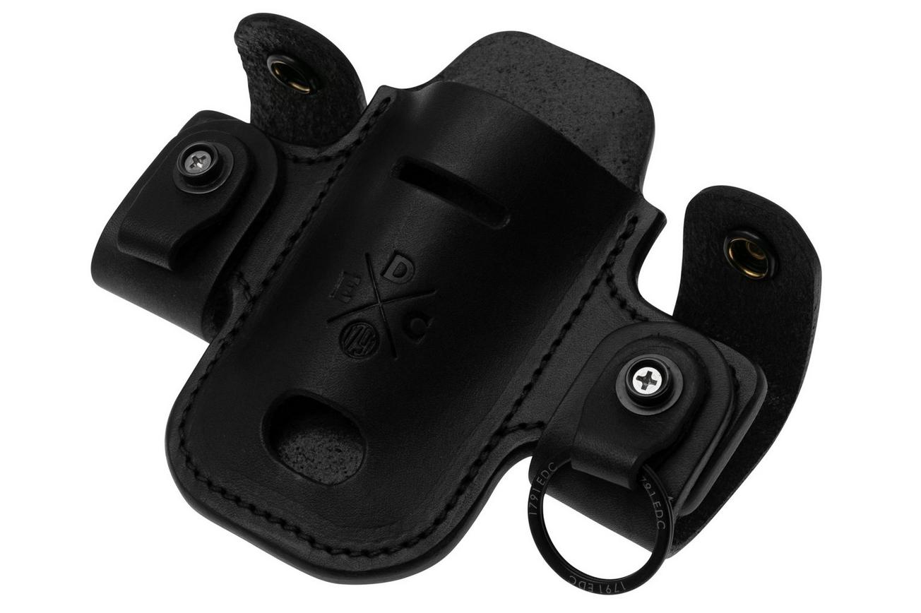 1791 EDC Heavy Duty Action-Snap Solo Ambi EDC-HD-AS-SL-BLK-A Black, lederen riemholster