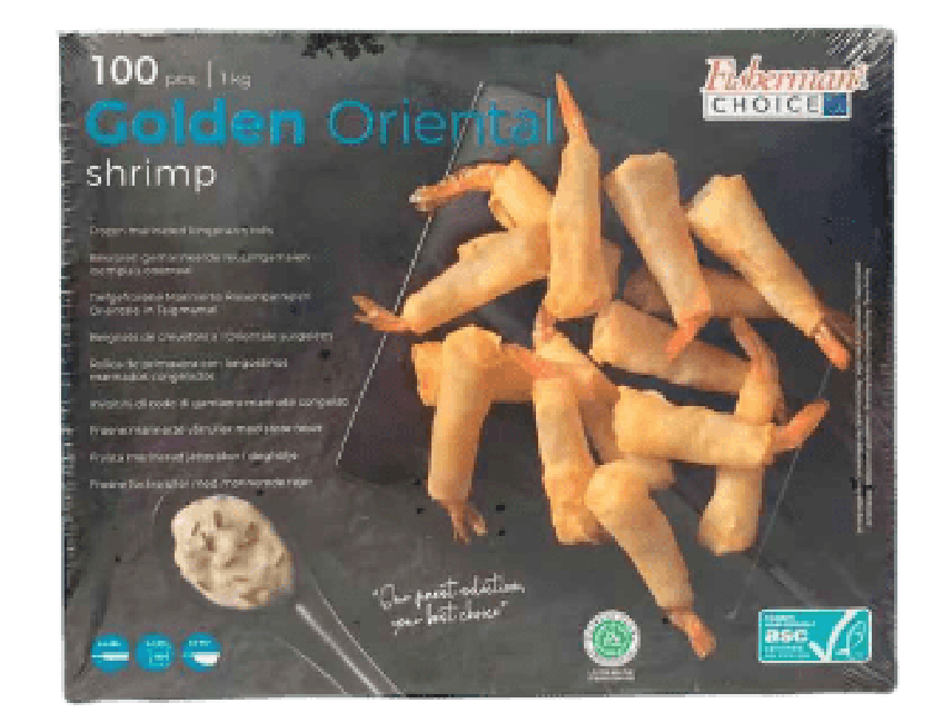 Fisherman Golden Orientals Bevroren Garnalen in filodeeg 100st