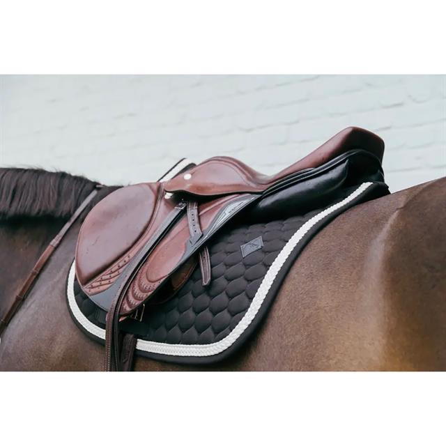 Zadeldek Kentucky Plaited Cord Springen Zwart