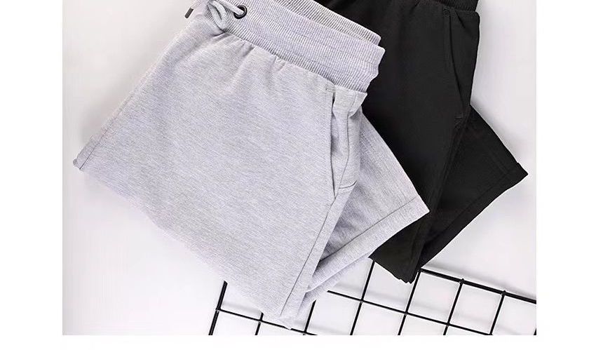 Wewewow - Effen katoenen shorts met trekkoordtaille