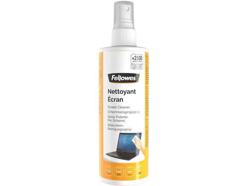 Fellowes Bildschirmreiniger Reinigungsspray 250 ml Schonendes alkoholfreies Bildschirm-Reinigungsspray