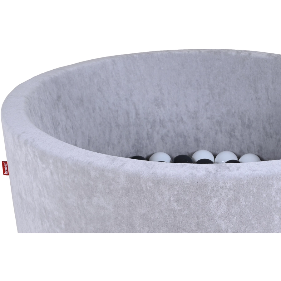 knorr toys® Bällebad soft - Grey - 100 balls greycreme blau