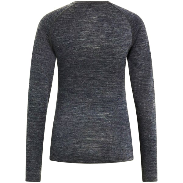 T-shirt thermique ODLO NATURAL PERFORMANCE PW 150 BL TOP CREW NECK L/S W FOLKSTONE GRAY/INDIA INK MELANGE