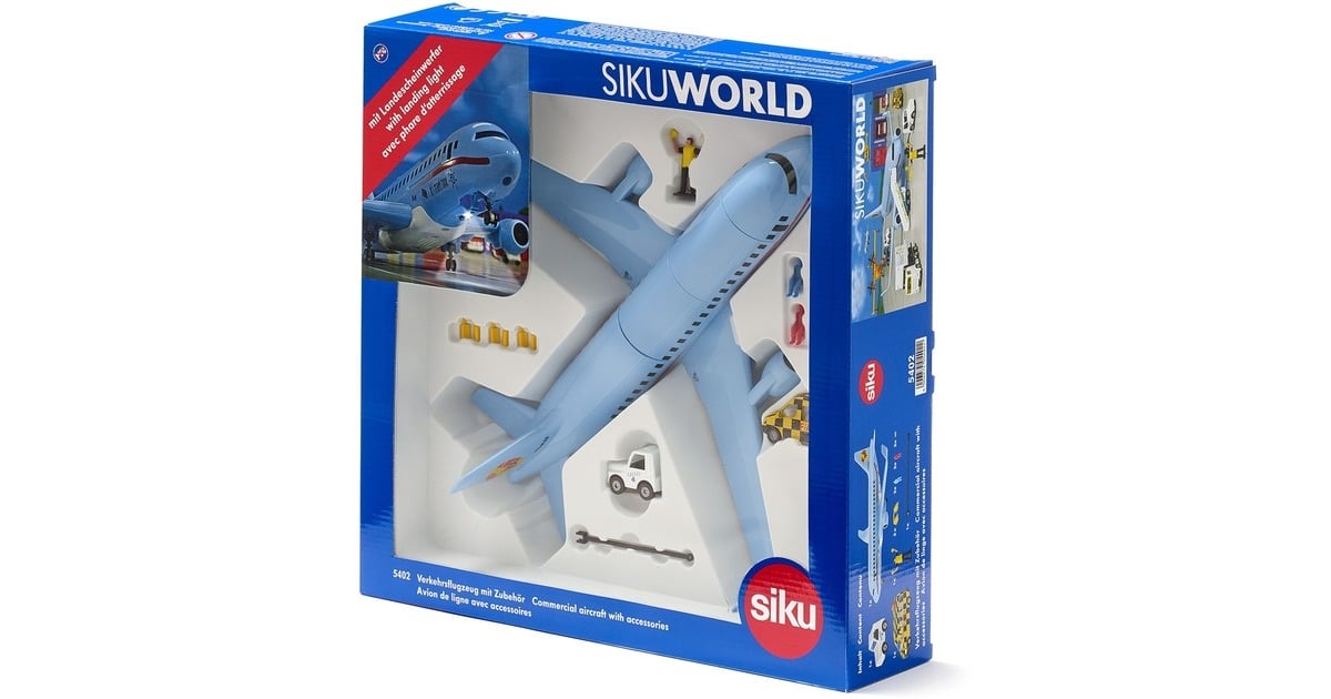 SIKUWorld - Verkeersvliegtuig met accessoires Modelvoertuig  (5402)